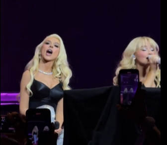 Sabrina Carpenter e Christina Aguilera arrasam com What a Girl Wants no Short n’ Sweet Tour! 🎤🔥