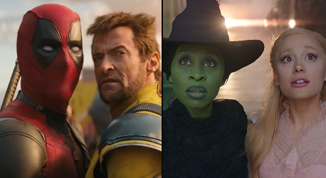 ‘Deadpool & Wolverine’ e ‘Wicked’ dominam as prévias de bilheteria em 2024