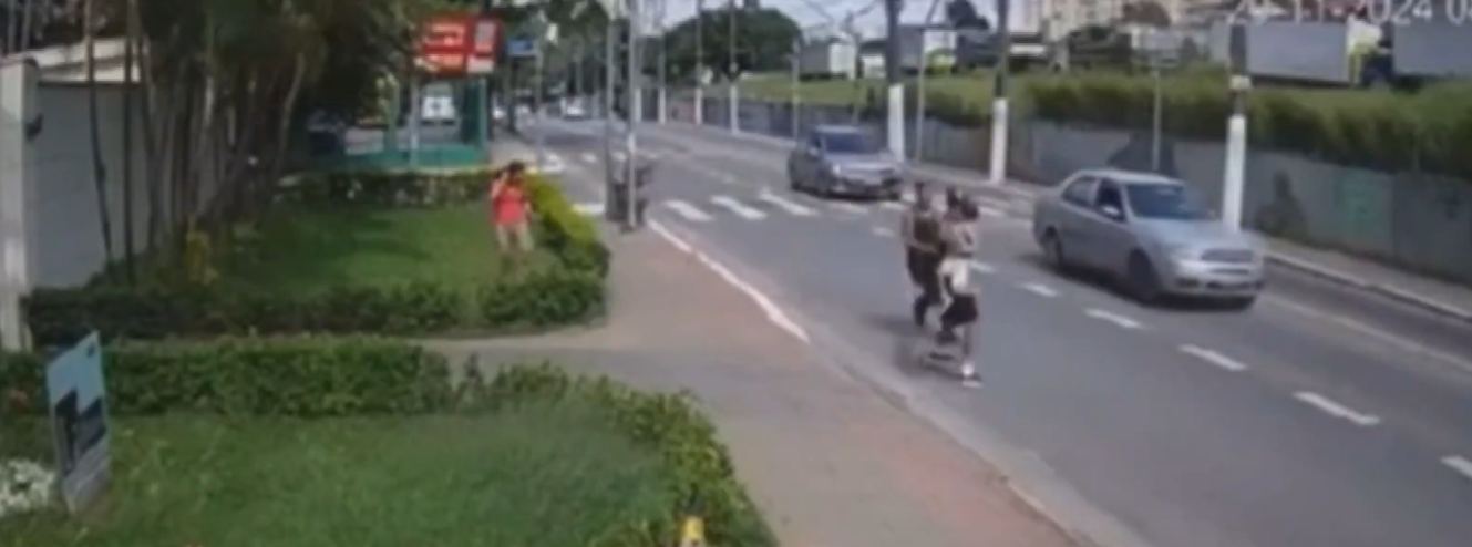 Video: homem tentou raptar uma criança em plena luz do dia em São Paulo.