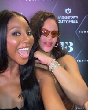 Camilla de Lucas brilha ao lado de Rihanna em evento da Fenty!