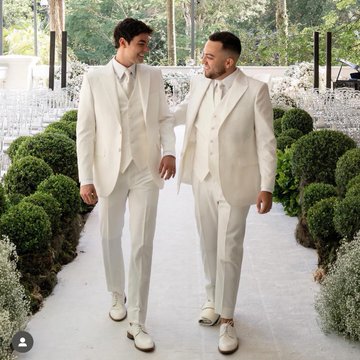 FELIZES PARA SEMPRE! Influenciadores Lucas Rangel e Lucas Bley se casam em cerimônia emocionante em São Paulo 💍✨