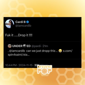 Cardi B Liberou GERAL: ‘Fuk it… Drop it!!!’ Sobre Música Com Pardison Fontaine!