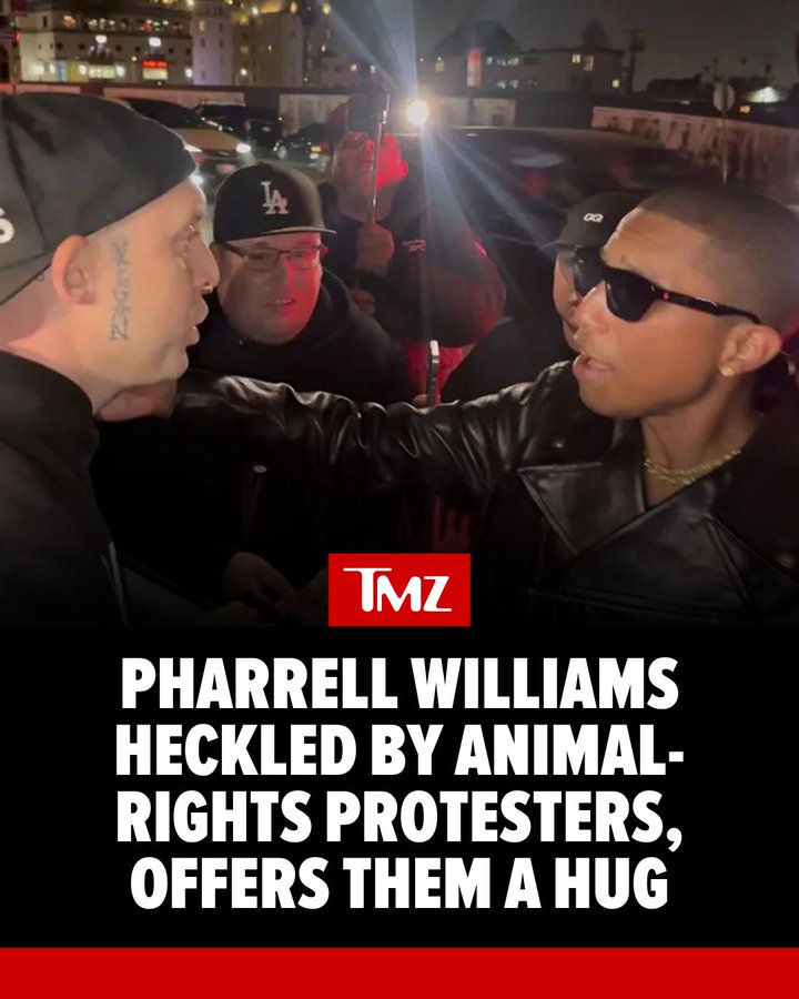 Pharrell Williams tenta paz com protestantes, mas o abraço não salva! 🐾💥