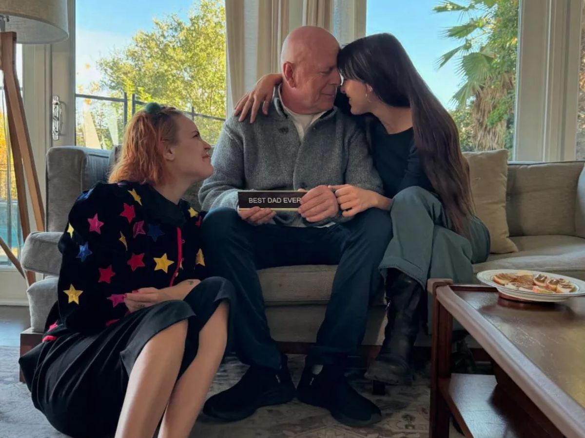 Bruce Willis compartilha momento fofo com as filhas enquanto luta contra a demência ❤️