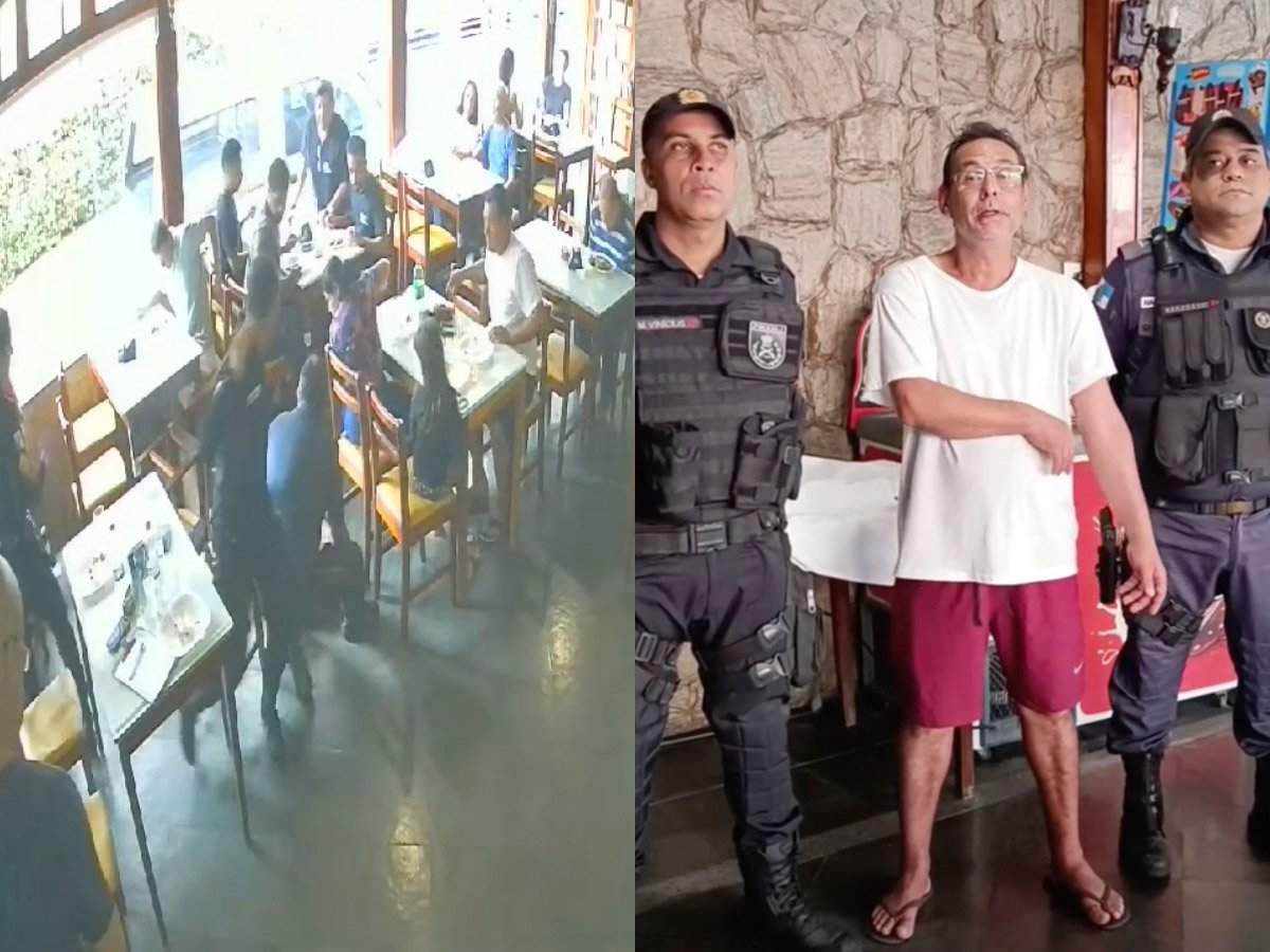 Polícia Militar do RJ salva garçom em restaurante e é homenageada por ato heroico